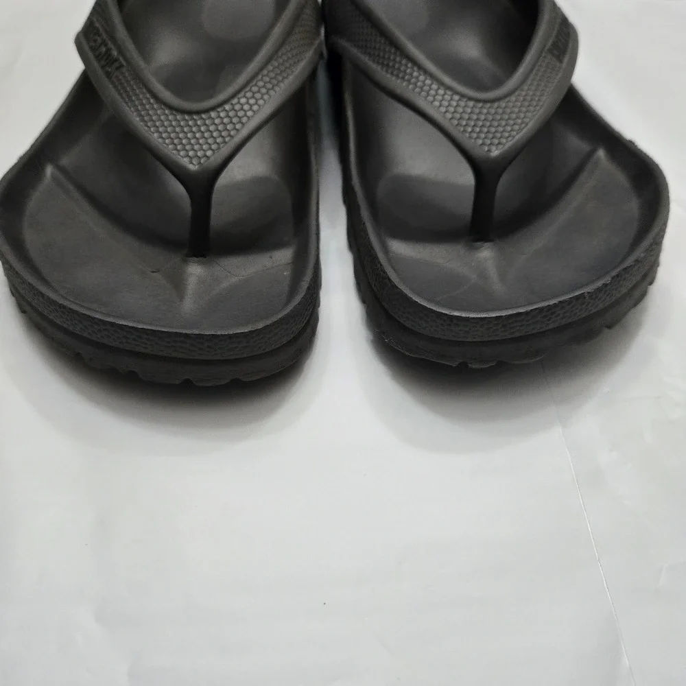Birkenstock Honolulu EVA Flip Flop Women 9 Black Beach Pool Sandal Lightweight